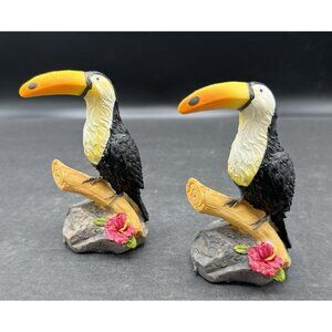 Toucan Resin Fairy Garden Figurines By MTC Set Of Two